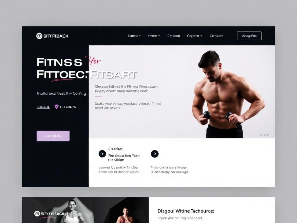 Website voor een fitnesscoach