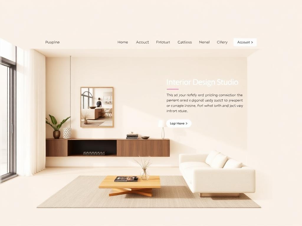 Website voor een interieurstudio